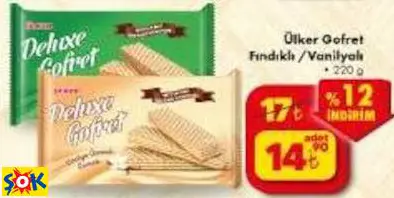 ÜLKER GOFRET FINDIKLI /VANİLYALI